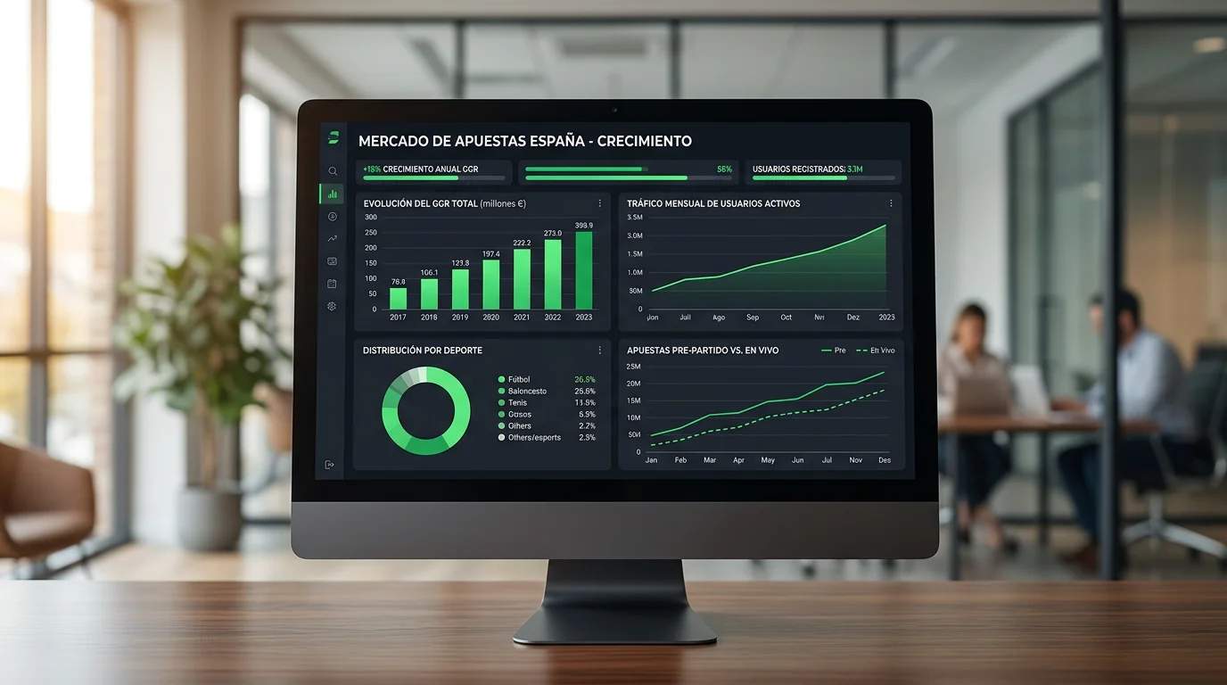 Mercado de Apuestas en España en Cifras: GGR y Tendencias